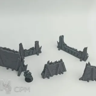 Описание картинки Лагерь Орков - Sci-Fi Террейн от Terrain Print по цене 2 850руб | Свободный Рынок Миниатюр - СРМ