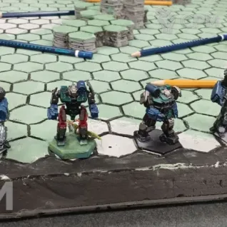 Описание картинки Миньки Battletech с покрасом от Кира по цене 2 000руб | Свободный Рынок Миниатюр - СРМ