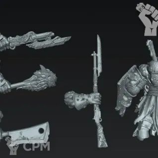 Описание картинки Butcher Knight The Great Hunger от Manufactorum76 по цене 675руб | Свободный Рынок Миниатюр - СРМ
