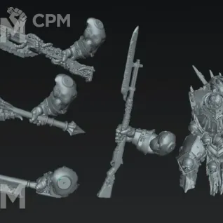 Описание картинки Butcher Knight The Great Hunger от Manufactorum76 по цене 675руб | Свободный Рынок Миниатюр - СРМ