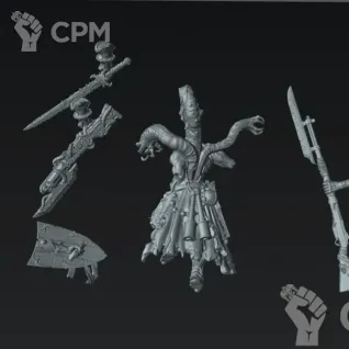 Описание картинки Dessicated Husk The Great Hunger от Manufactorum76 по цене 400руб | Свободный Рынок Миниатюр - СРМ