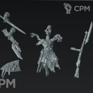 Описание картинки Dessicated Husk The Great Hunger от Manufactorum76 по цене 400руб | Свободный Рынок Миниатюр - СРМ