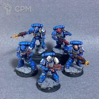 Описание картинки Intercessor squad от Zorgen по цене 1 800руб | Свободный Рынок Миниатюр - СРМ