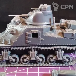Описание картинки Американский средний танк M3 Lee / масштаб 1:56/ 28мм от DModels по цене 1 800руб | Свободный Рынок Миниатюр - СРМ