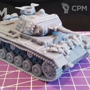 Описание картинки Немецкий танк Panzer lll G версия DAK / масштаб 1:56/ 28мм от DModels по цене 2 200руб | Свободный Рынок Миниатюр - СРМ