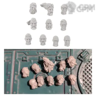 Описание картинки Stormcast eternal male heads set от Old curiosity shop по цене 400руб | Свободный Рынок Миниатюр - СРМ