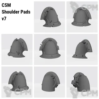 Описание картинки CSM Shoulder Pads v7 от Стальные Небеса по цене 120руб | Свободный Рынок Миниатюр - СРМ