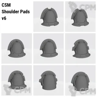 Описание картинки CSM Shoulder Pads v6 от Стальные Небеса по цене 120руб | Свободный Рынок Миниатюр - СРМ