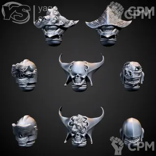 Описание картинки CSM Helmets v2 от Стальные Небеса по цене 120руб | Свободный Рынок Миниатюр - СРМ
