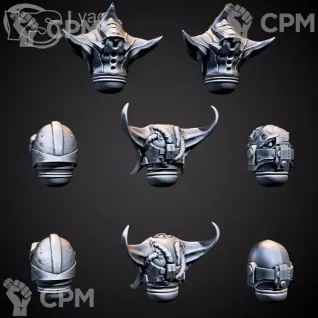 Описание картинки CSM Helmets v2 от Стальные Небеса по цене 120руб | Свободный Рынок Миниатюр - СРМ