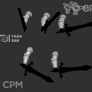 Описание картинки CSM Hands for one-handed and two-handed Weapons от Стальные Небеса по цене 150руб | Свободный Рынок Миниатюр - СРМ