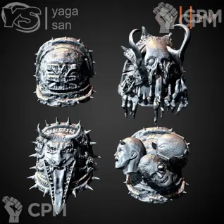 Описание картинки CSM Shoulder Pads v4 от Стальные Небеса по цене 60руб | Свободный Рынок Миниатюр - СРМ