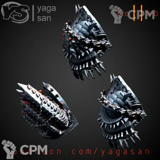 Описание картинки CSM Shoulder Pads v3 от Стальные Небеса по цене 45руб | Свободный Рынок Миниатюр - СРМ