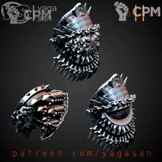 Описание картинки CSM Shoulder Pads v3 от Стальные Небеса по цене 45руб | Свободный Рынок Миниатюр - СРМ