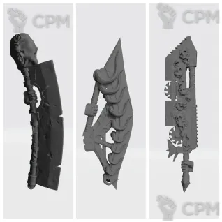 Описание картинки CSM Accursed Great Swords от Стальные Небеса по цене 240руб | Свободный Рынок Миниатюр - СРМ