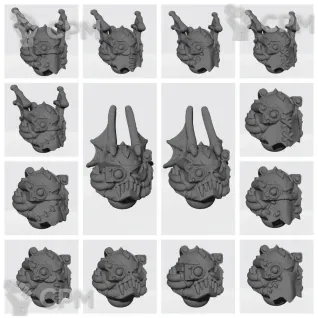 Описание картинки Night Lords Helmets v11 for Havoc от Стальные Небеса по цене 210руб | Свободный Рынок Миниатюр - СРМ