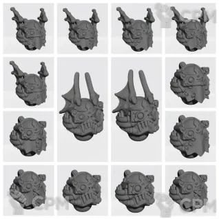 Описание картинки Night Lords Helmets v10 for Havoc от Стальные Небеса по цене 210руб | Свободный Рынок Миниатюр - СРМ