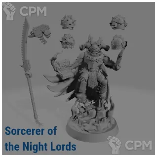 Описание картинки Night Lords Sorcerer от Стальные Небеса по цене 500руб | Свободный Рынок Миниатюр - СРМ