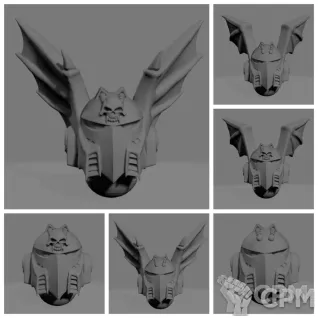 Описание картинки Night Lords Helmets v6 от Стальные Небеса по цене 90руб | Свободный Рынок Миниатюр - СРМ