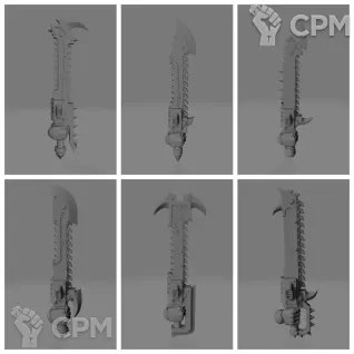 Описание картинки CSM Chainsword v2 [12] от Стальные Небеса по цене 240руб | Свободный Рынок Миниатюр - СРМ