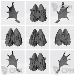 Описание картинки Night Lords Raptors Jump Pack v2 от Стальные Небеса по цене 250руб | Свободный Рынок Миниатюр - СРМ