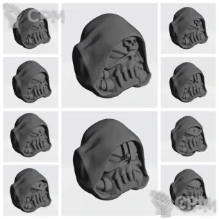 Описание картинки Night Lords Helmets v3 от Стальные Небеса по цене 300руб | Свободный Рынок Миниатюр - СРМ