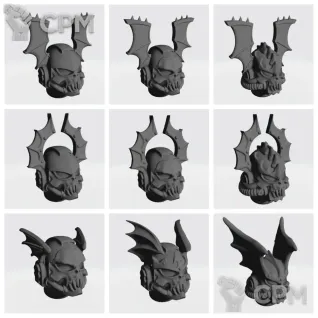 Описание картинки Night Lords Helmets v2 от Стальные Небеса по цене 330руб | Свободный Рынок Миниатюр - СРМ