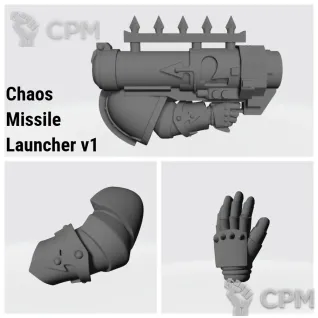 Описание картинки CSM Missile Launcher v1 от Стальные Небеса по цене 75руб | Свободный Рынок Миниатюр - СРМ