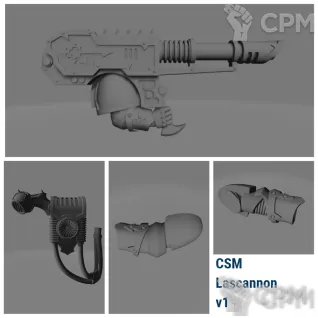 Описание картинки CSM Lascannon от Стальные Небеса по цене 120руб | Свободный Рынок Миниатюр - СРМ
