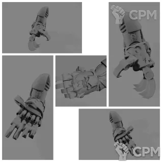 Описание картинки Night Lords two pairs Claws v2 от Стальные Небеса по цене 200руб | Свободный Рынок Миниатюр - СРМ