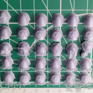 Описание картинки Night Lords Shoulder Pads v2 от Стальные Небеса по цене 540руб | Свободный Рынок Миниатюр - СРМ