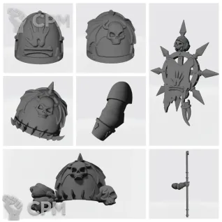 Описание картинки Night Lords Upgrade Kit [Bloody hands] от Стальные Небеса по цене 300руб | Свободный Рынок Миниатюр - СРМ