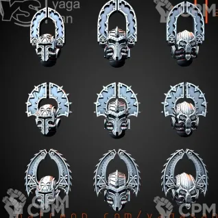 Описание картинки World Eaters Heads v1 от Стальные Небеса по цене 135руб | Свободный Рынок Миниатюр - СРМ