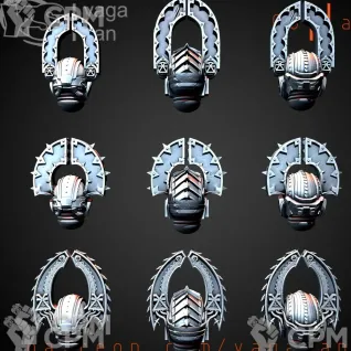 Описание картинки World Eaters Heads v1 от Стальные Небеса по цене 135руб | Свободный Рынок Миниатюр - СРМ