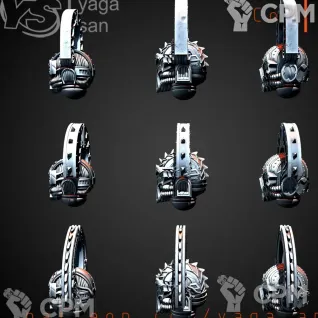 Описание картинки World Eaters Heads v1 от Стальные Небеса по цене 135руб | Свободный Рынок Миниатюр - СРМ