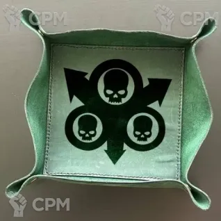 Описание картинки Death Guard Dice Tray/Дайс Трей/Арена/Тарелка/Гвардия смерти от Krontwar по цене 2 500руб | Свободный Рынок Миниатюр - СРМ