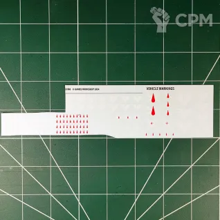 Описание картинки Blood Angels Death Company Transfer Sheet 2024 (Декали) неполный от Vault Boy по цене 398руб | Свободный Рынок Миниатюр - СРМ