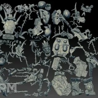 Описание картинки Slann Starmaster (Scan) от AxeL's Forge по цене 2 300руб | Свободный Рынок Миниатюр - СРМ