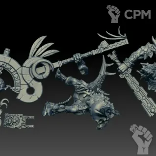 Описание картинки Saurus Astrolith Bearer (Scan) от AxeL's Forge по цене 400руб | Свободный Рынок Миниатюр - СРМ