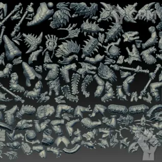 Описание картинки Kroxigor / Kroxigor Warspawned (Scan) от AxeL's Forge по цене 1 700руб | Свободный Рынок Миниатюр - СРМ