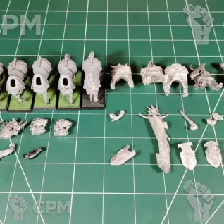 Описание картинки Chaos Knights and Chaos Chariot Classic (Metal GW) от Каджит по цене 13 998руб | Свободный Рынок Миниатюр - СРМ