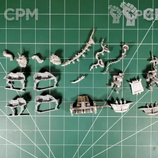 Описание картинки Chaos Knights and Chaos Chariot Classic (Metal GW) от Каджит по цене 13 998руб | Свободный Рынок Миниатюр - СРМ