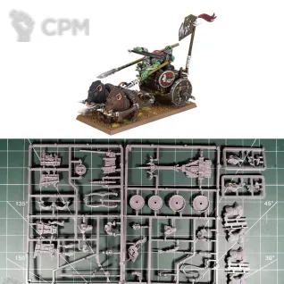 Описание картинки Orc &amp; Goblin Tribes Orc Boar Chariot от Vault Boy по цене 3 998руб | Свободный Рынок Миниатюр - СРМ