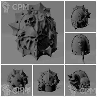 Описание картинки CSM Shoulder Pads v1 + Icon от Стальные Небеса по цене 275руб | Свободный Рынок Миниатюр - СРМ