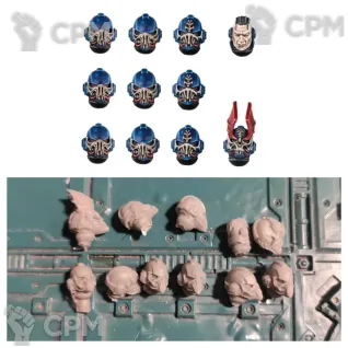 Описание картинки Night Lords legion MKVI heads set от Old curiosity shop по цене 300руб | Свободный Рынок Миниатюр - СРМ
