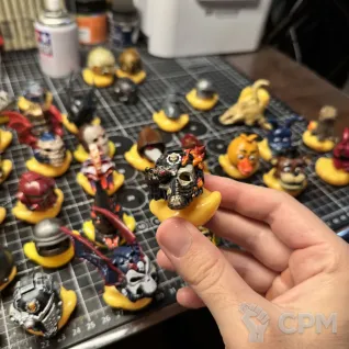 Описание картинки Вархаммер железный рук огонь утка 3-й уровень UV+3Deyes+LM от Duck Machine по цене 1 800руб