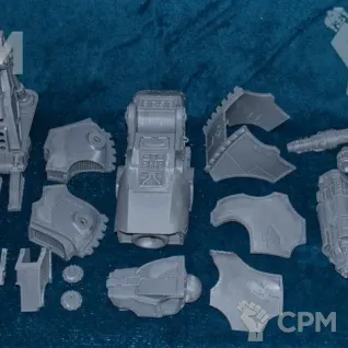 Описание картинки Dire Wolf Heavy Scout Titan (СОБРАН, масшаб 40к/30к, 3d alt.) от HouseSaidon по цене 10 000руб | Свободный Рынок Миниатюр - СРМ