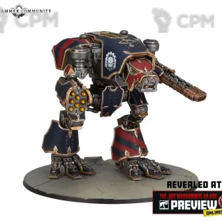 Описание картинки Warhound Titans with Ursus Claws and Melta Lances от Vault Boy по цене 5 998руб | Свободный Рынок Миниатюр - СРМ