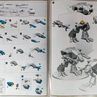 Описание картинки Warhound Titans with Ursus Claws and Melta Lances от Vault Boy по цене 5 998руб | Свободный Рынок Миниатюр - СРМ