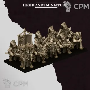 Описание картинки SONS OF MARDUK SHOOTERS WITH BLUNDERBUSS от Wardog Workshop по цене 1 000руб | Свободный Рынок Миниатюр - СРМ